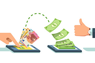 انتقال ارز کمتر از 100 یورو در پی جیب